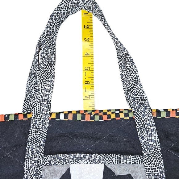 Handmade Cow face tote, a different view and pocket on each side. Quilted - Picture 4 of 6